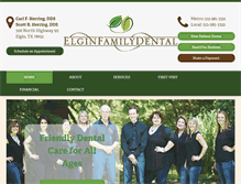 Tablet Screenshot of elginfamilydental.com